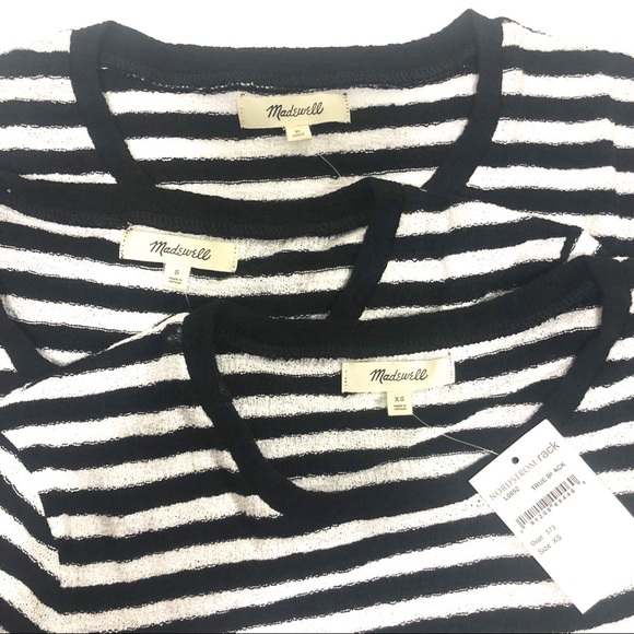 nwt madewell • stripe side tie tshirt - Picture 4 of 7